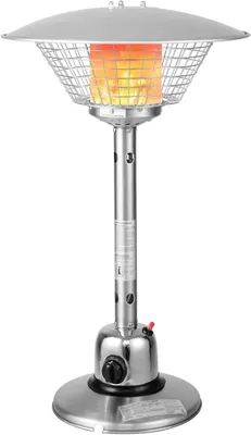 Imagen del producto de Calentador para terrazas, radiador eléctrico de pie con una potencia de 4000 W y una base pesada para soportar una superficie, calentador de pie portátil con protección contra vuelcos y sobrecalentamiento, ideal para jardín y terraza