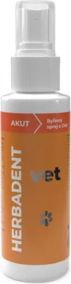 Obrázek produktu pro HERBADENT Vet Akut, rostlinný ústní sprej s chlorhexidinem pro psy a kočky, 90 ml