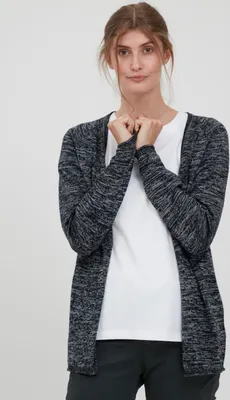Produktbild von OXMO OXDanila Damen Strickjacke Feinstrick Cardigan Strickcardigan mit offenem V-Ausschnitt
