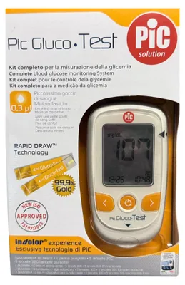Immagine prodotto di Kit per la misurazione della glicemia Pic Solution GlucoTest