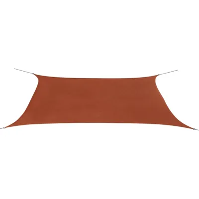 Image de Voile de parasol tissu oxford rectangulaire 4x6 m terre cuite