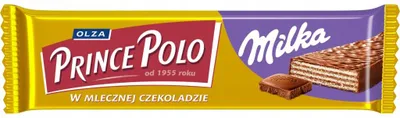 Produktbild von PRINCE POLO Knusprige Waffel mit Kakaocreme in MILKA Vollmilchschokolade 45 g