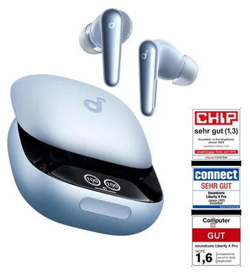 Produktbild von Liberty 4 Pro | True Wireless Earbuds mit Noise Cancelling Hellblau Matt
