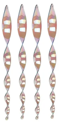 Produktbild von 4 Stück Garten Spiral-Vogelhänger mit reflektierender Vogeldekoration