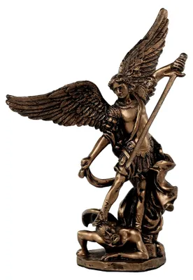 Produktbild von Erzengel St. Michael besiegende Dämonen Statue 10,2 cm