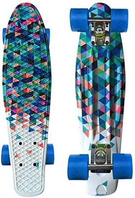 Produktbild von Elzusha – 22 Inch Mini-Cruiser-Skateboard für Kinder und Erwachsene