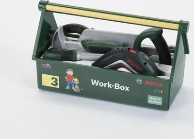 Produktbild von klein Spielzeug-Werkzeugkoffer 8510 grün, grau