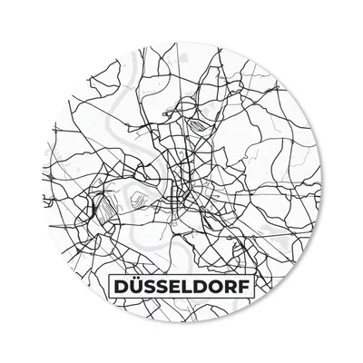 Produktbild von MuchoWow® Mauspad Mousepad Karte - Düsseldorf - Stadtplan 40x40 cm - Mousepads - Maus Mat - Pad - Mausunterlage - Schreibtisch Accessoires