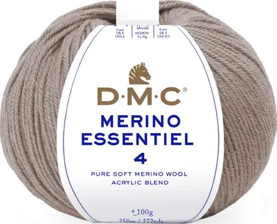 Image de DMC Merino Essentiel-4 – fil Aran haut de gamme composé à 50 % de Laine et à 50 % d'acrylique, 8149, (couleur 886)