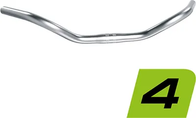 Obrázek produktu pro Tyč Ergotec STUTTGARTER, 68°, Ø = 25,4 mm, nerezová ocel, stříbrná, SL 4