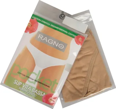 Zdjęcie produktu dla Zestaw 2 par damskich majtek z niskim paskiem i gładką krawędzią Bipack RAGNO, nr art. 07455M POCKET, 2-SECONDA (EU XS – F 1 – USA XXS – GB 30), 94% bawełna, 6% Elasthan