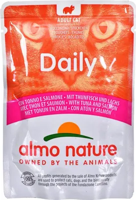 Produktbild von Almo Nature 5274, Adult, jede Rasse, Lachs, Thunfisch, 70 g