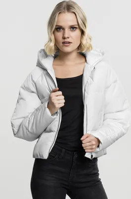 Produktbild von Urban Classics Damen Leichte Jacke Ladies Hooded Oversized Puffer Jacket Black-L