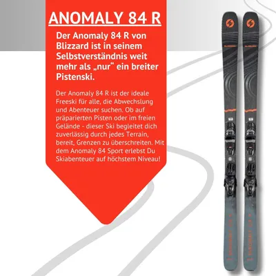 Produktbild von Blizzard Anomaly 84 R+tpc 10 Demo Paket Mit Alpinski  170 Herren  170