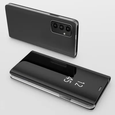 Produktbild von Mirror Flip-Case für Samsung Galaxy A Serie - Farbe: Schwarz - Modellkompatibilität: Für Samsung Galaxy A14 5G