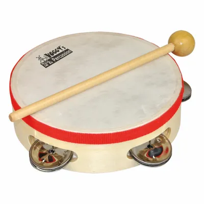Immagine prodotto di Voggenreiter Voggys Kleines Tamburin, Schellenkranz, Schellenring, Percussion, Kinder, Instrument, Musikinstrument, Holz, ab 3 Jahre, 1062
