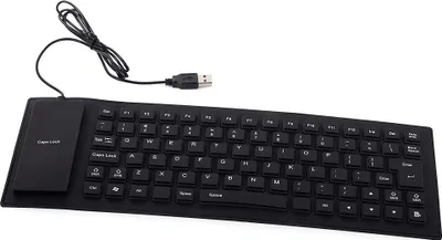 Obrázek produktu pro Verk 06179_B Flexibilní silikonová klávesnice k PC černá