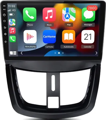 9 Android 13 Autoradio Für Peugeot 307 SW CC 2002-2013 GPS
