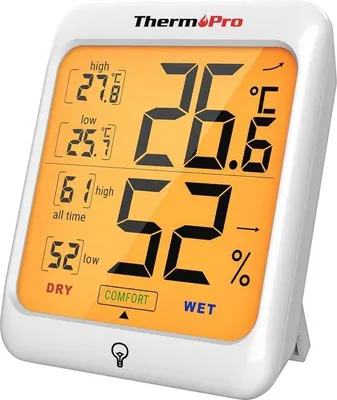 Immagine prodotto di Termometri digitali con retroilluminazione - Monitoraggio della temperatura ambiente e dell'umidità