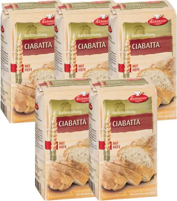 Produktbild von BIELMEIER Brotbackmischung Ciabatta 5 Stück á 500 g Küchenmeister