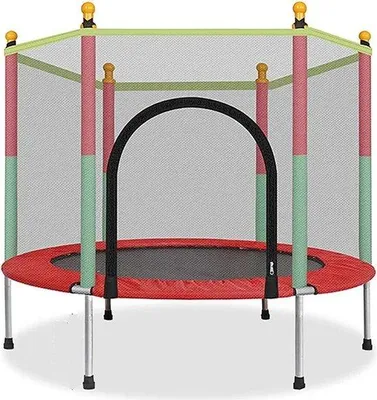 Produktbild von Kinder-Trampolinsystem mit Sicherheitsnetz - Indoor-Spielgerät