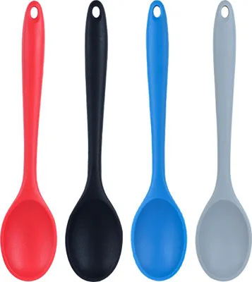 Produktbild von Silikonlöffel, antihaftbeschichtet, Küchenhelfer zum Kochen, Backen und Rühren