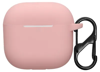 Produktbild von kwmobile Hülle kompatibel mit Apple Airpods 4 Kopfhörer - Silikon Schutzhülle Etui Case Cover Schoner in Altrosa
