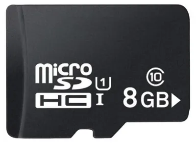 Obrázok produktu pre Pamäťová karta MicroSDHC Techstar® trieda 10, 8 GB, čierna