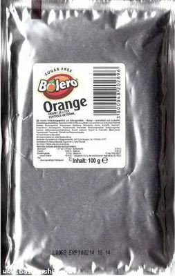 Produktbild von Bolero Drinks 100g Beutel Orange Getränkepulver zuckerfrei Orangengeschmack