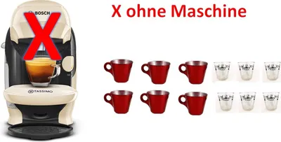 Produktbild von Tassimo by Bosch Style TAS1107GB Kaffeemaschine, cremefarben wir liefern das preiswerte Zubehör ohne MASCHINE bitte beachten