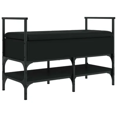 Produktbild von vidaXL Schuhbank Schwarz 85,5x42x57,5 cm Holzwerkstoff