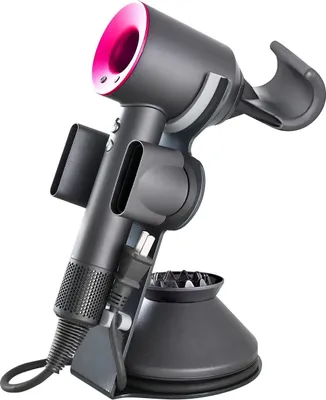 Produktbild von Foho Haartrockner-Halter Kompatibel für Dyson Supersonic, magnetischer Ständer Halter mit Netzstecker, Kabel-Organizer, Halterung aus Aluminiumlegierung, Badezimmer-Organizer