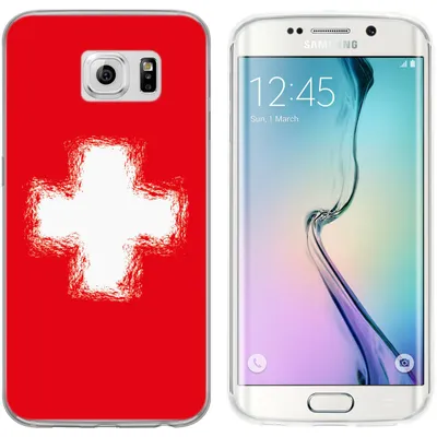 Produktbild von PhoneNatic Case kompatibel mit Samsung Galaxy S6 Edge Silikon-Hülle WM Schweiz M10