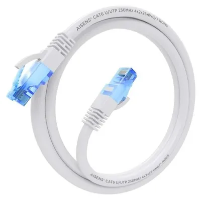 Immagine prodotto di Cavo di rete RJ45 AWG26 CCA UTP Cavo di rete Aisens A135-0819 Cat.6/ 1m/ Bianco