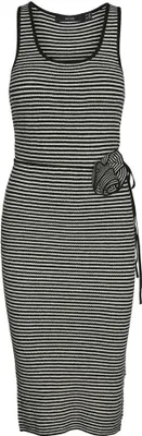 Obrázek produktu pro Vero Moda Bloom Petite Midi šaty bez rukávů černé M Dámské černé M