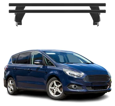 Produktbild von OMAC  Menabo Dachträger Grundträger für Ford S-Max II 2015-2019 Alu Schwarz, KI-generiertes Bild