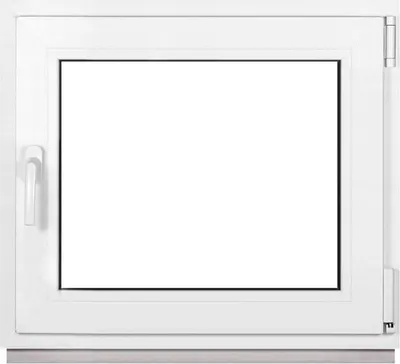 Immagine prodotto di Finestra Framex per cantina Finestra in PVC Bianco Larghezza x altezza 70 x 55 cm (700 x 550 mm) doppia (32 mm) rotazione/inclinazione DIN destra - Premium - Tutte le misure