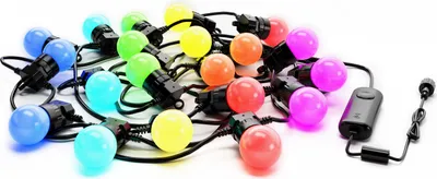 Obrázok produktu pre Twinkly Festoon, LED, Multi, Vnútorná / vonkajšia, Viacfarebný, AC, 10 m