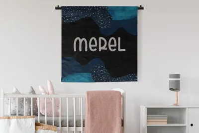 Produktbild von MuchoWow® Wandteppich Wandbehang Merel - Pastell - Mädchen 90x90 cm Tapisserie Dekoration Wandtuch - Wandaufhänger