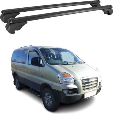Produktbild von Dachträger für Hyundai H1 Starex 1997-2008 Gepäckträger Grundträger Alu Schwarz