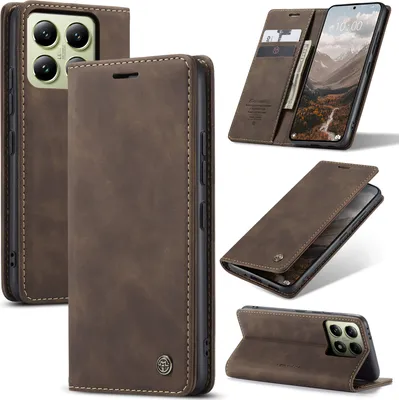 Obrázek produktu pro Pouzdro pro Xiaomi 14T, RetroPolyuretanKožené Pouzdro s Funkcí Stojánku bronz