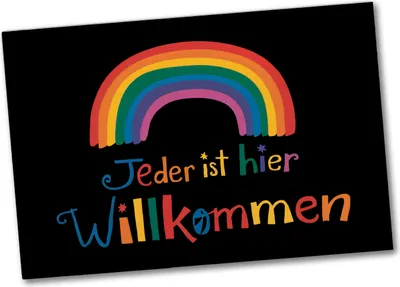 Produktbild von Jeder ist hier Willkommen Regenbogen Souvenir Souvenir Magnet