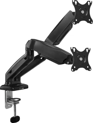 Obrázok produktu pre ACT Monitor-Tischhalterung mit Gasdruckfeder - 2 Bildschirme bis zu 32" - VESA - Klemme /Bolzen - 18 kg - 33 cm (13") - 81,3 cm (32") - 100 x 100 mm - Schwarz