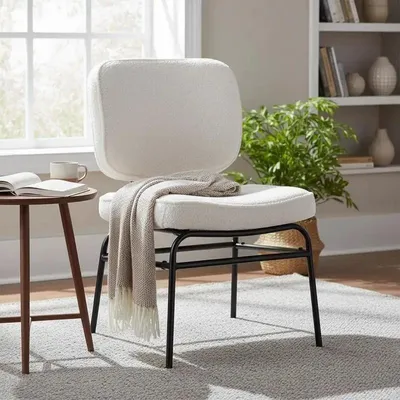 Image de Fauteuil accent rembourré avec repose-pieds réglables