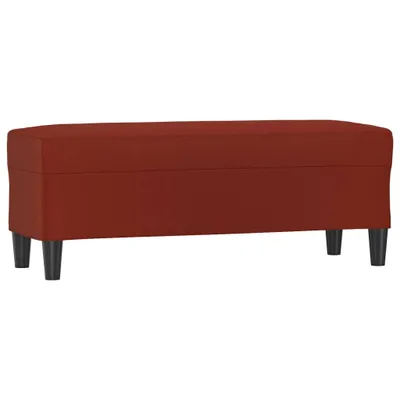 Immagine prodotto di Panca Rosso Vino 100x35x41 cm in Pelle finta