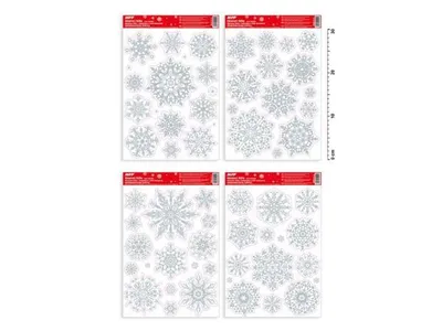 Produktbild von Fensterfolie Weihnachten Glitzer 20x30cm