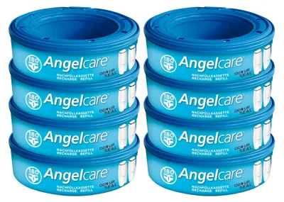 Produktbild von Angelcare 8er-Pack Original Nachfüllkassetten für Angelcare Windeleimer Comfort Plus
