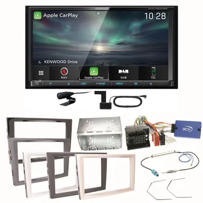 Produktbild von Kenwood DNX-7190DABS Carplay Einbauset für Opel Astra H Corsa D Zafira B Antara