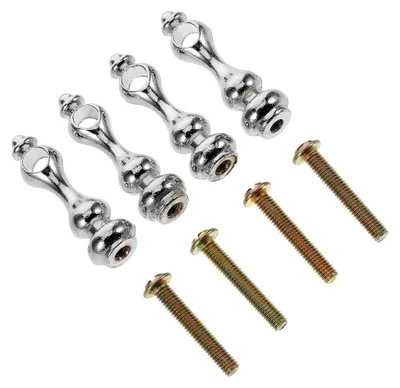 Produktbild von 4 Stück Metallpfostenkappen für Glasgeländer und Möbelbeschläge