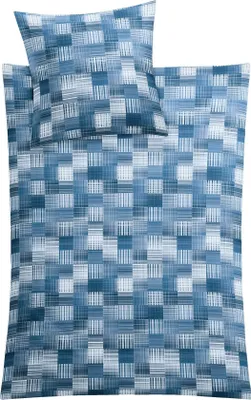 Produktbild von Kleine Wolke Bettwäsche Satin DANY Indigo 135 x 200 cm und 80 x 80 cm